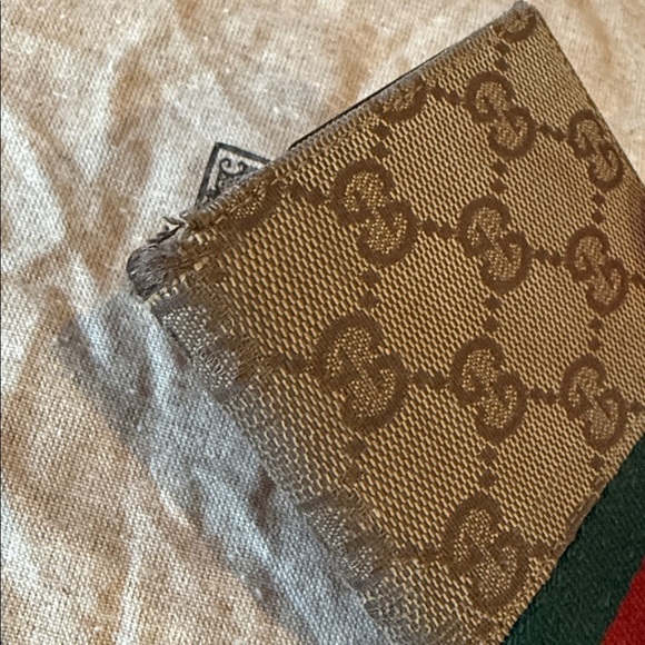 Gucci Black Monogram Clutch Wallet cards leather luxury designer red green women - Picture 12 of 15